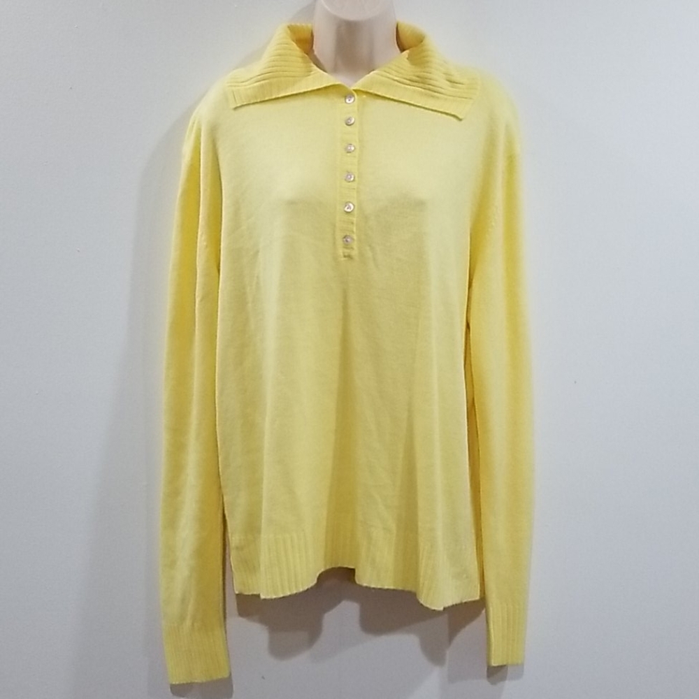 Sherry Taylor women's 3x yellow sweater